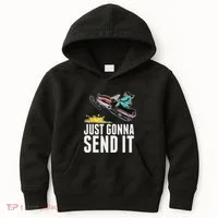 Cool Just Gonna Send It Kids Hoodie thumb 0