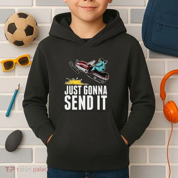 Cool Just Gonna Send It Kids Hoodie