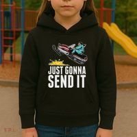 Cool Just Gonna Send It Kids Hoodie thumb 3