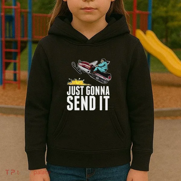 Cool Just Gonna Send It Kids Hoodie