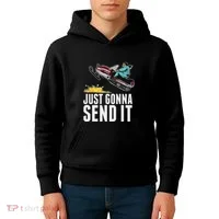 Cool Just Gonna Send It Kids Hoodie thumb 4