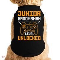 Cute Junior Groomsman Gaming Wedding Party Jr Gift Doggie Tank thumb 0