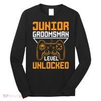 Cute Junior Groomsman Gaming Wedding Party Jr Gift Long Sleeve Shirt thumb 0