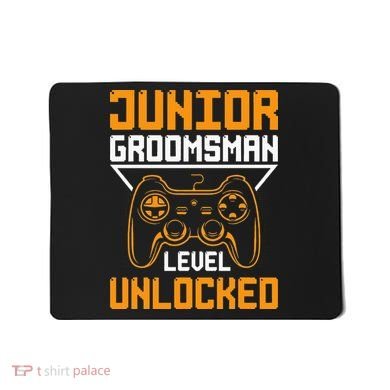 Cute Junior Groomsman Gaming Wedding Party Jr Gift Mousepad