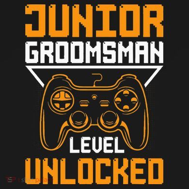 Cute Junior Groomsman Gaming Wedding Party Jr Gift Ornament