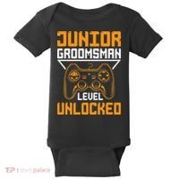 Cute Junior Groomsman Gaming Wedding Party Jr Gift Baby Bodysuit thumb 0