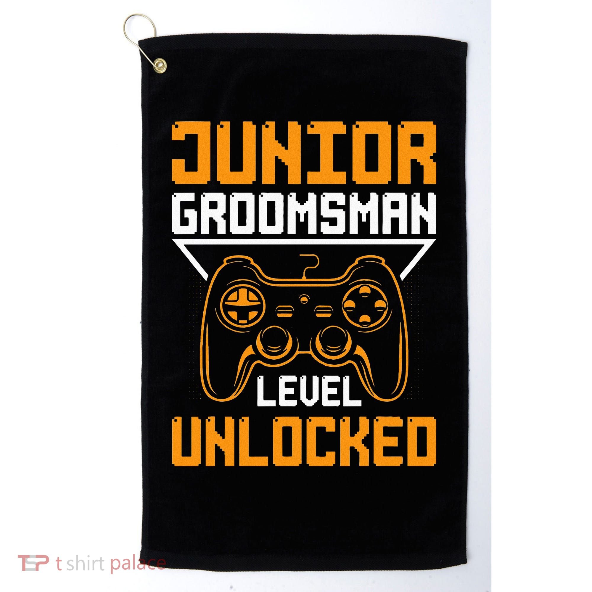 Cute Junior Groomsman Gaming Wedding Party Jr Gift Golf Towel