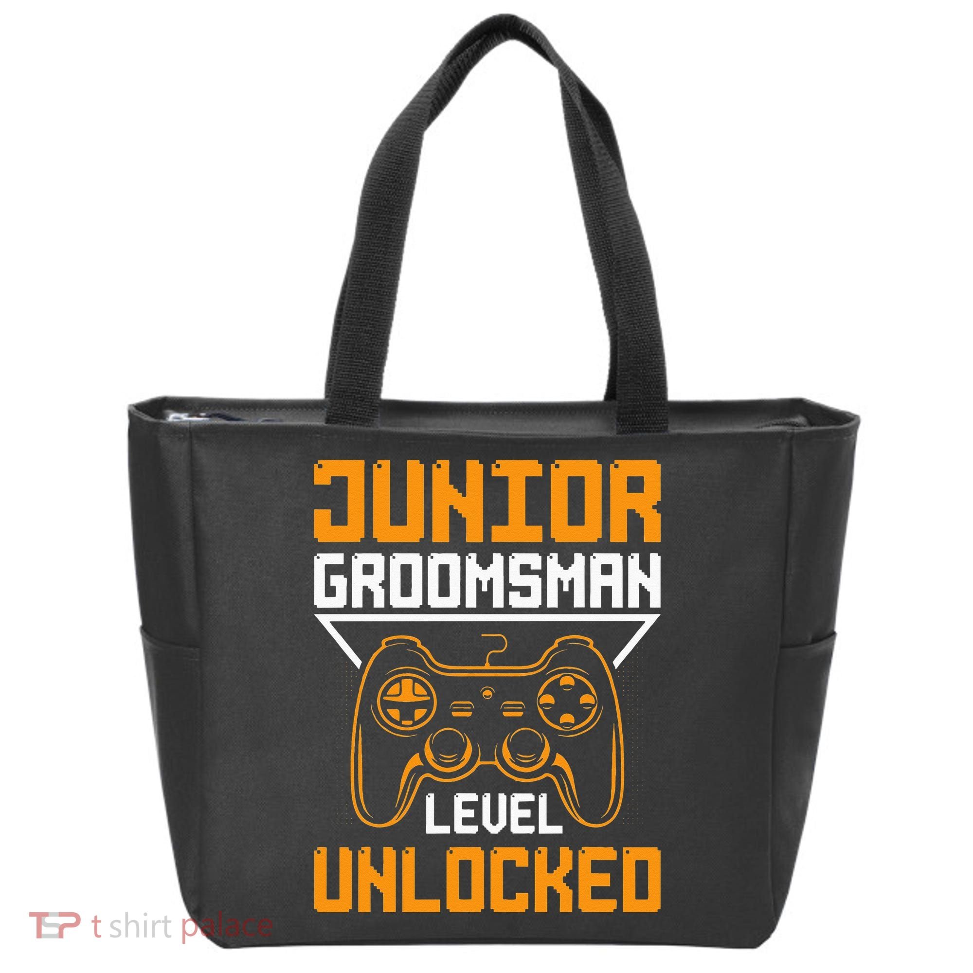 Cute Junior Groomsman Gaming Wedding Party Jr Gift Tote Bag