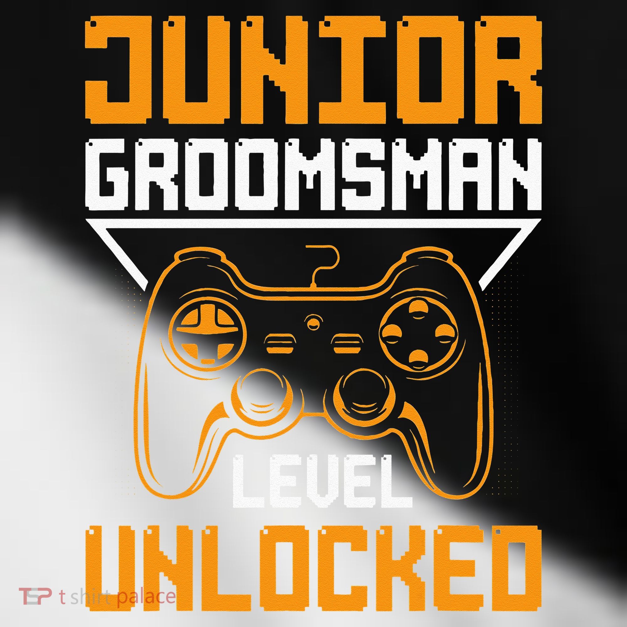 Cute Junior Groomsman Gaming Wedding Party Jr Gift Toddler Fine Jersey T-Shirt