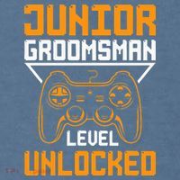 Cute Junior Groomsman Gaming Wedding Party Jr Gift Comfort Colors Garment-Dyed Hooded Sweatshirt thumb 2