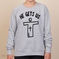 Christian JESUS HE GETS US Women's Sweatshirt thumb 0