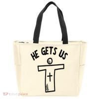 Christian JESUS HE GETS US Tote Bag thumb 0