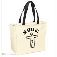 Christian JESUS HE GETS US Tote Bag thumb 2