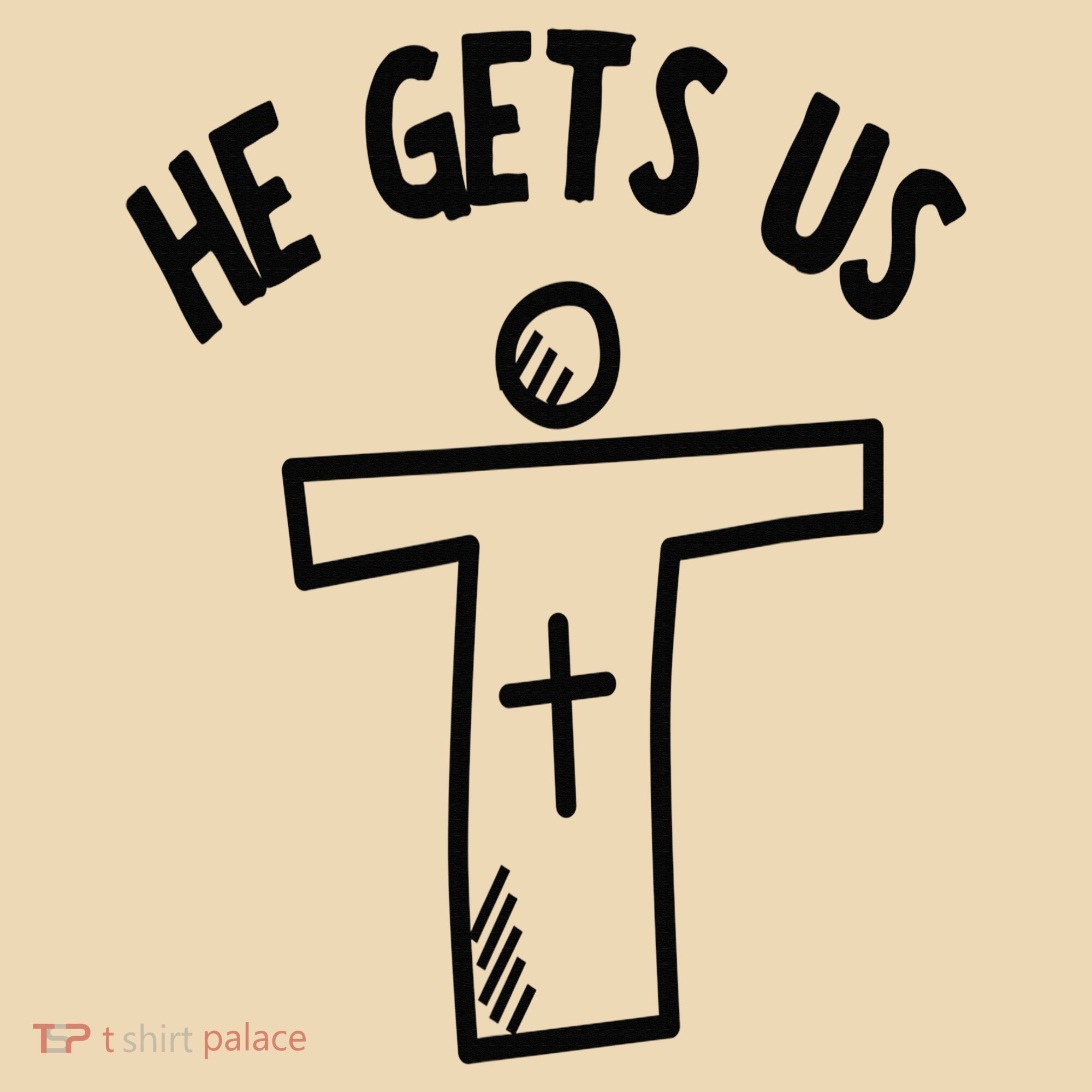 Christian JESUS HE GETS US Tote Bag
