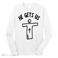 Christian JESUS HE GETS US Long Sleeve Shirt thumb 0