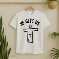Christian JESUS HE GETS US T-Shirt thumb 2
