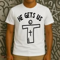 Christian JESUS HE GETS US T-Shirt thumb 3