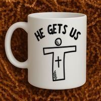Christian JESUS HE GETS US Coffee Mug thumb 2
