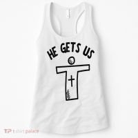 Christian JESUS HE GETS US Women's Tank Top thumb 0