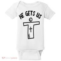 Christian JESUS HE GETS US Baby Bodysuit thumb 0