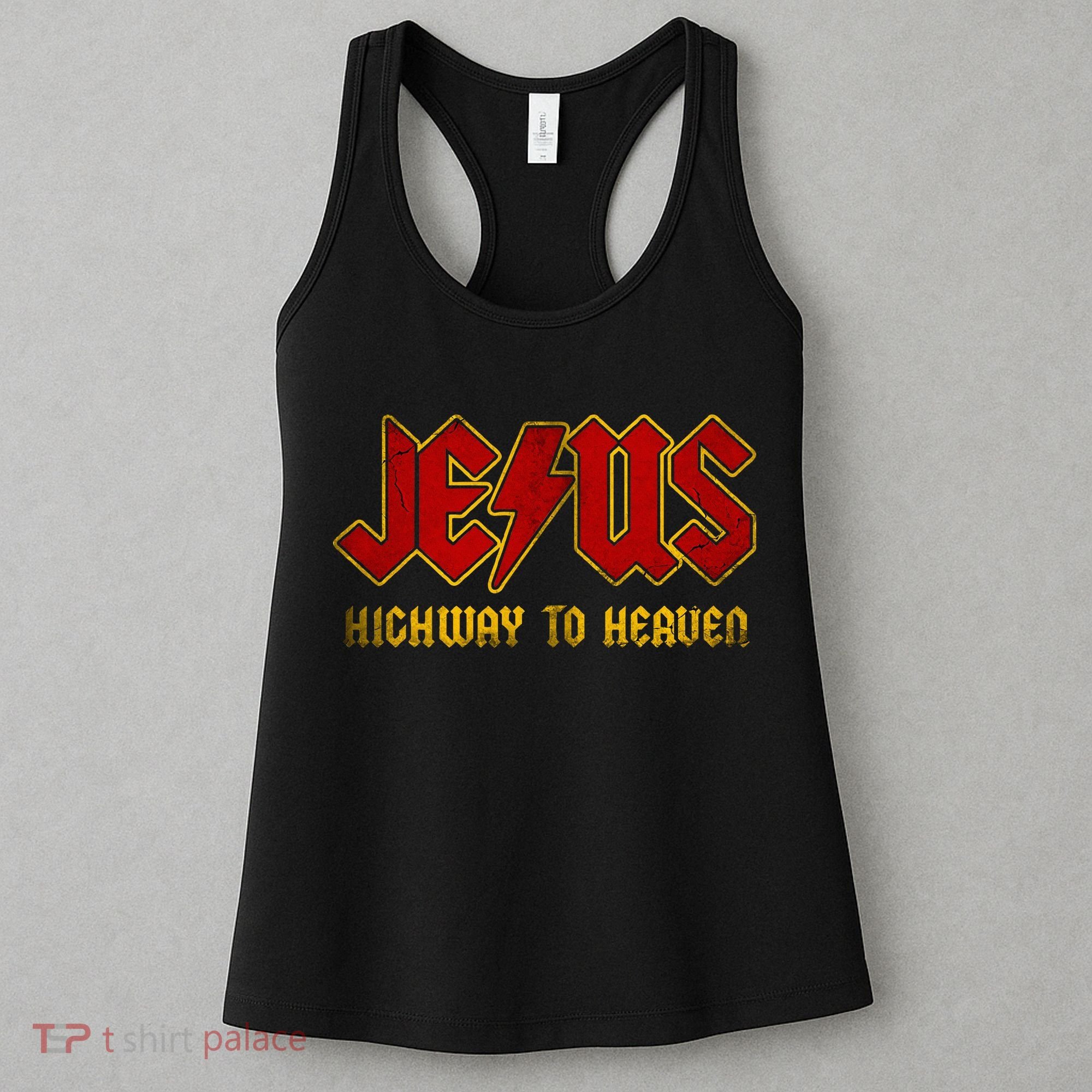 Christ Jesus Highway To Heaven Superhero Jesus Christian Women's Tank Top