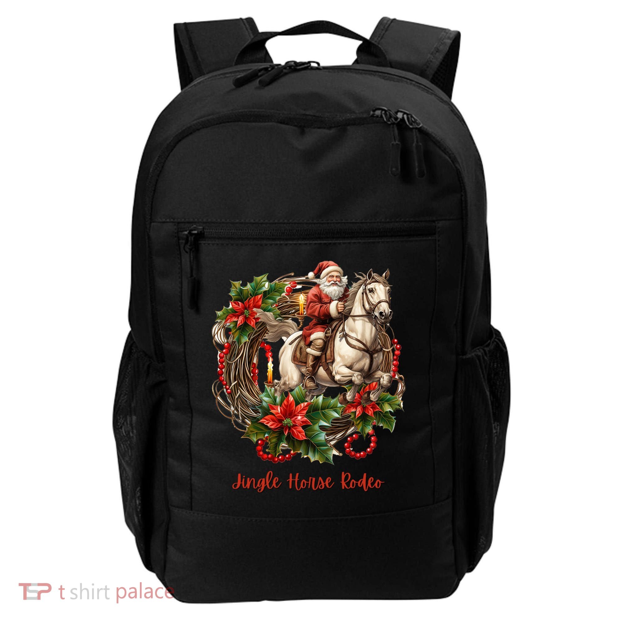 Christmas Jingle Horse Rodeo Winter Funny S Gift Backpack