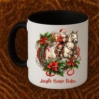 Christmas Jingle Horse Rodeo Winter Funny S Gift Coffee Mug thumb 2