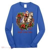 Christmas Jingle Horse Rodeo Winter Funny S Gift Long Sleeve Shirt thumb 0