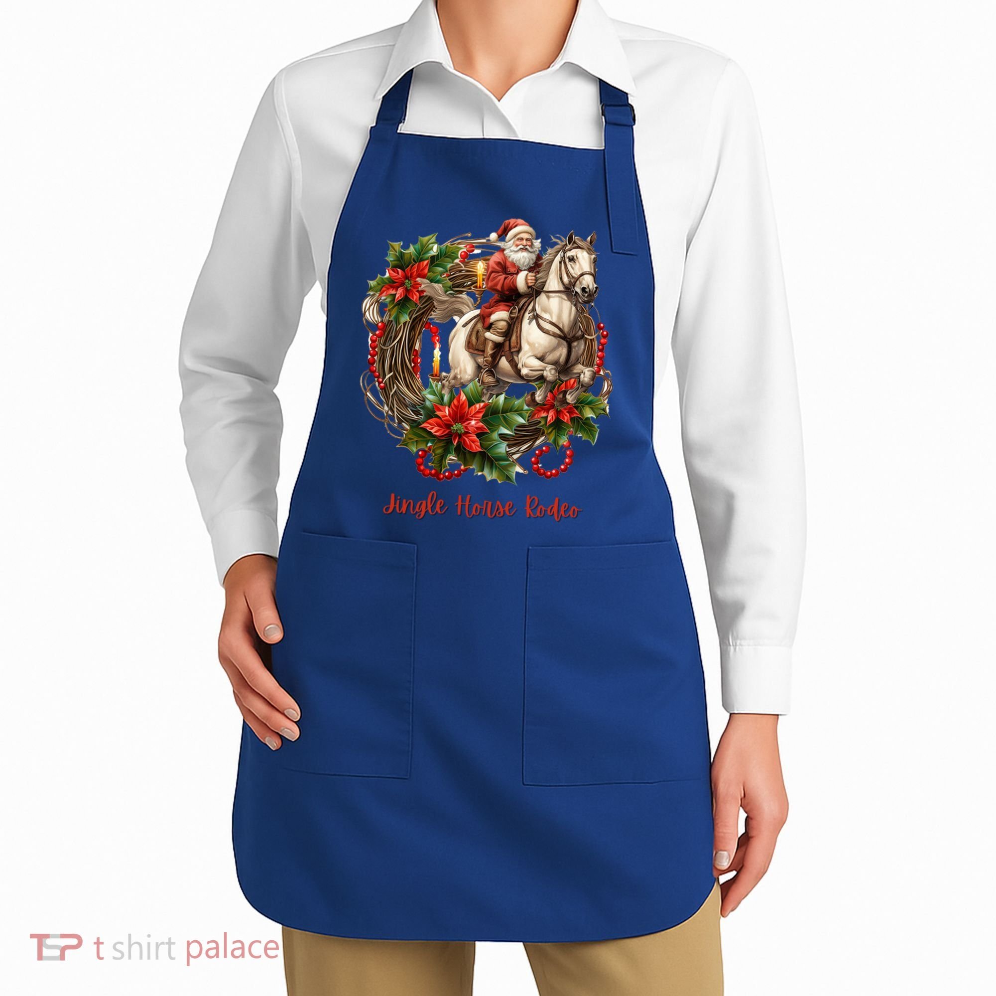 Christmas Jingle Horse Rodeo Winter Funny S Gift Apron