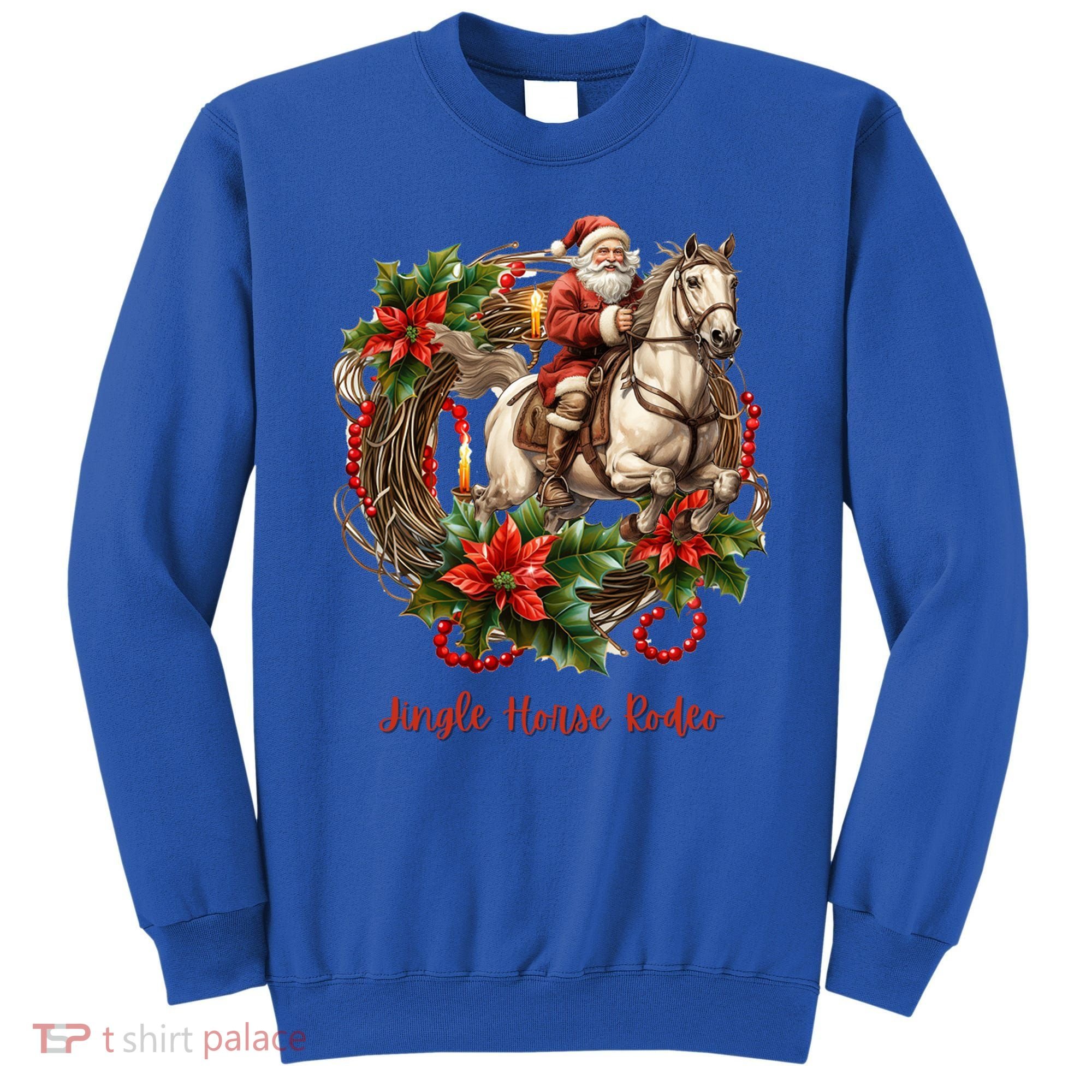 Christmas Jingle Horse Rodeo Winter Funny S Gift Sweatshirt