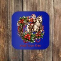 Christmas Jingle Horse Rodeo Winter Funny S Gift Coaster thumb 0