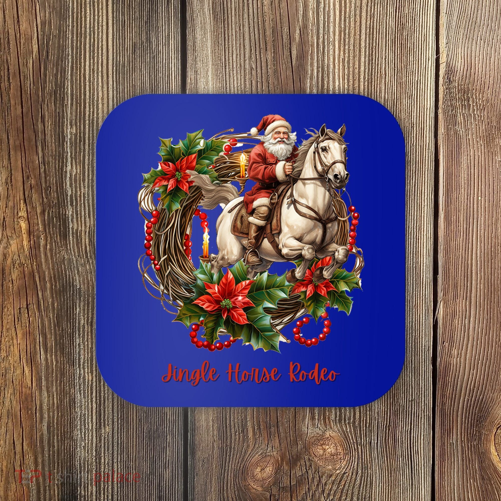 Christmas Jingle Horse Rodeo Winter Funny S Gift Coaster