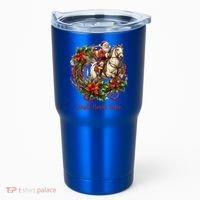 Christmas Jingle Horse Rodeo Winter Funny S Gift Tumbler thumb 0
