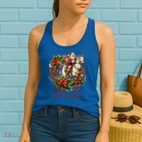 Christmas Jingle Horse Rodeo Winter Funny S Gift Women's Tank Top thumb 2