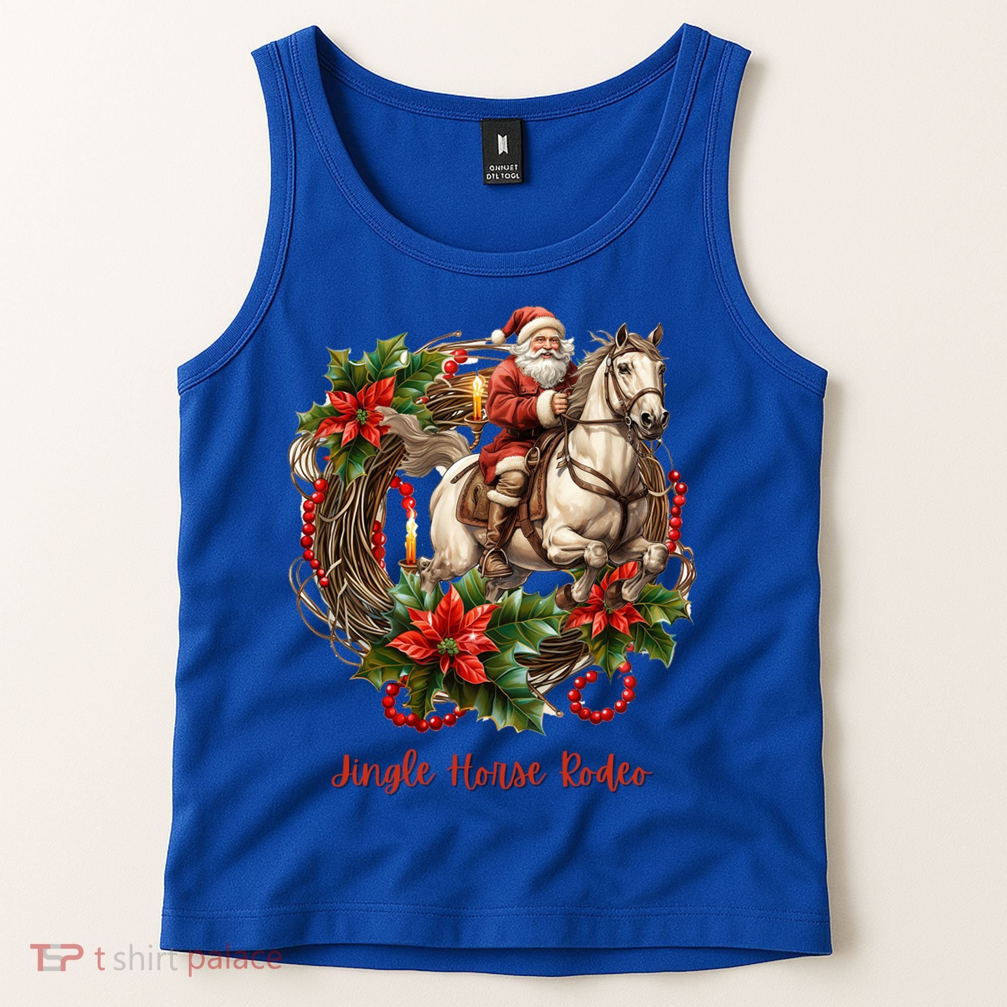 Christmas Jingle Horse Rodeo Winter Funny S Gift Tank Top