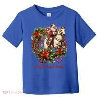 Christmas Jingle Horse Rodeo Winter Funny S Gift Toddler T-Shirt thumb 0