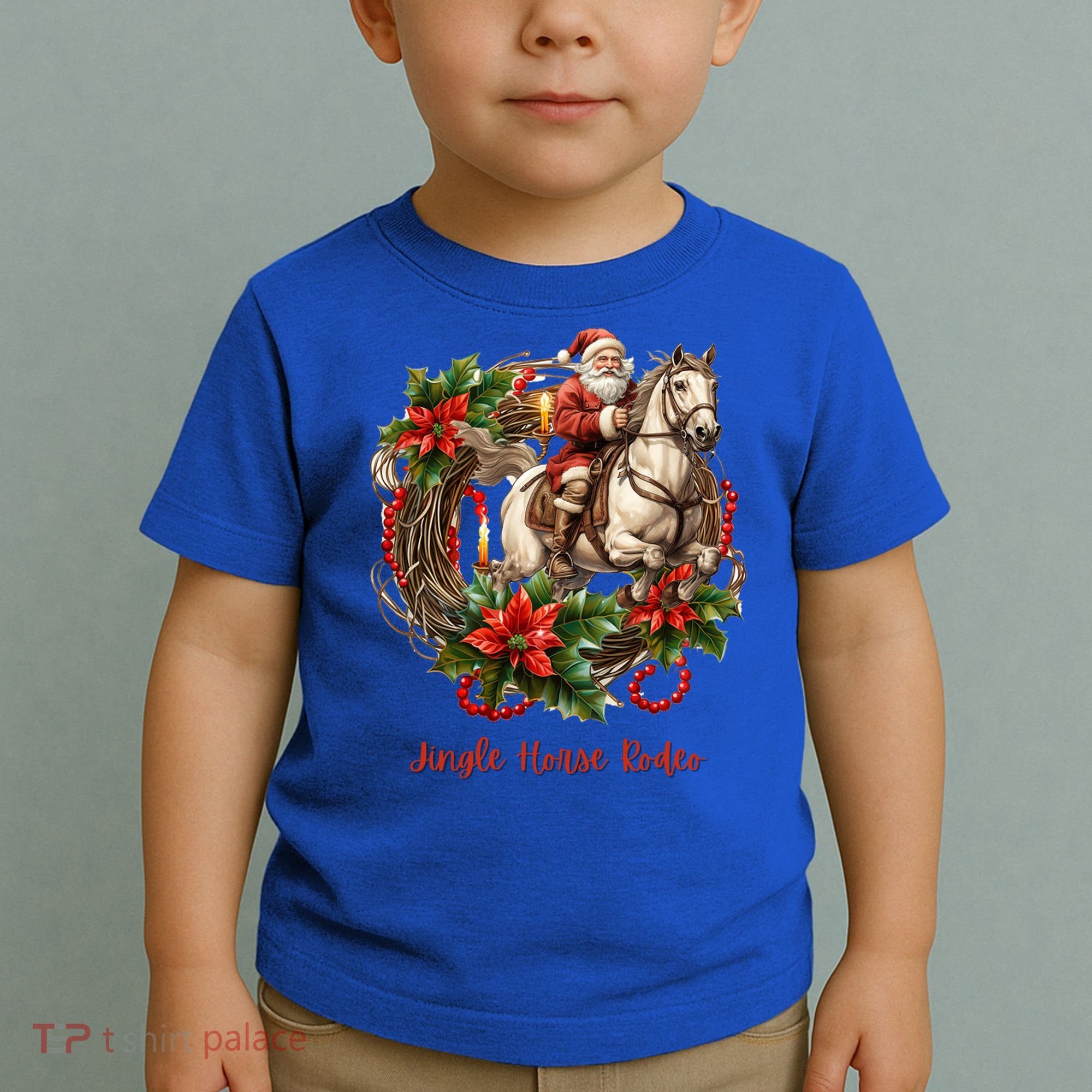 Christmas Jingle Horse Rodeo Winter Funny S Gift Toddler T-Shirt