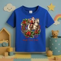 Christmas Jingle Horse Rodeo Winter Funny S Gift Toddler T-Shirt thumb 3