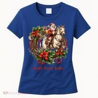 Christmas Jingle Horse Rodeo Winter Funny S Gift Women's T-Shirt thumb 0