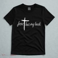 Cross Jesus Has My Back Christian Worshiper Religious Saying T-Shirt thumb 5