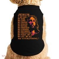 Christian Jesus Is My God King Lord And Savior Doggie Tank thumb 0