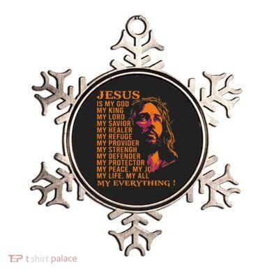 Christian Jesus Is My God King Lord And Savior Ornament