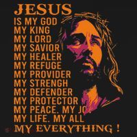 Christian Jesus Is My God King Lord And Savior Baby Bodysuit thumb 2