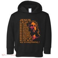 Christian Jesus Is My God King Lord And Savior Toddler Hoodie thumb 0