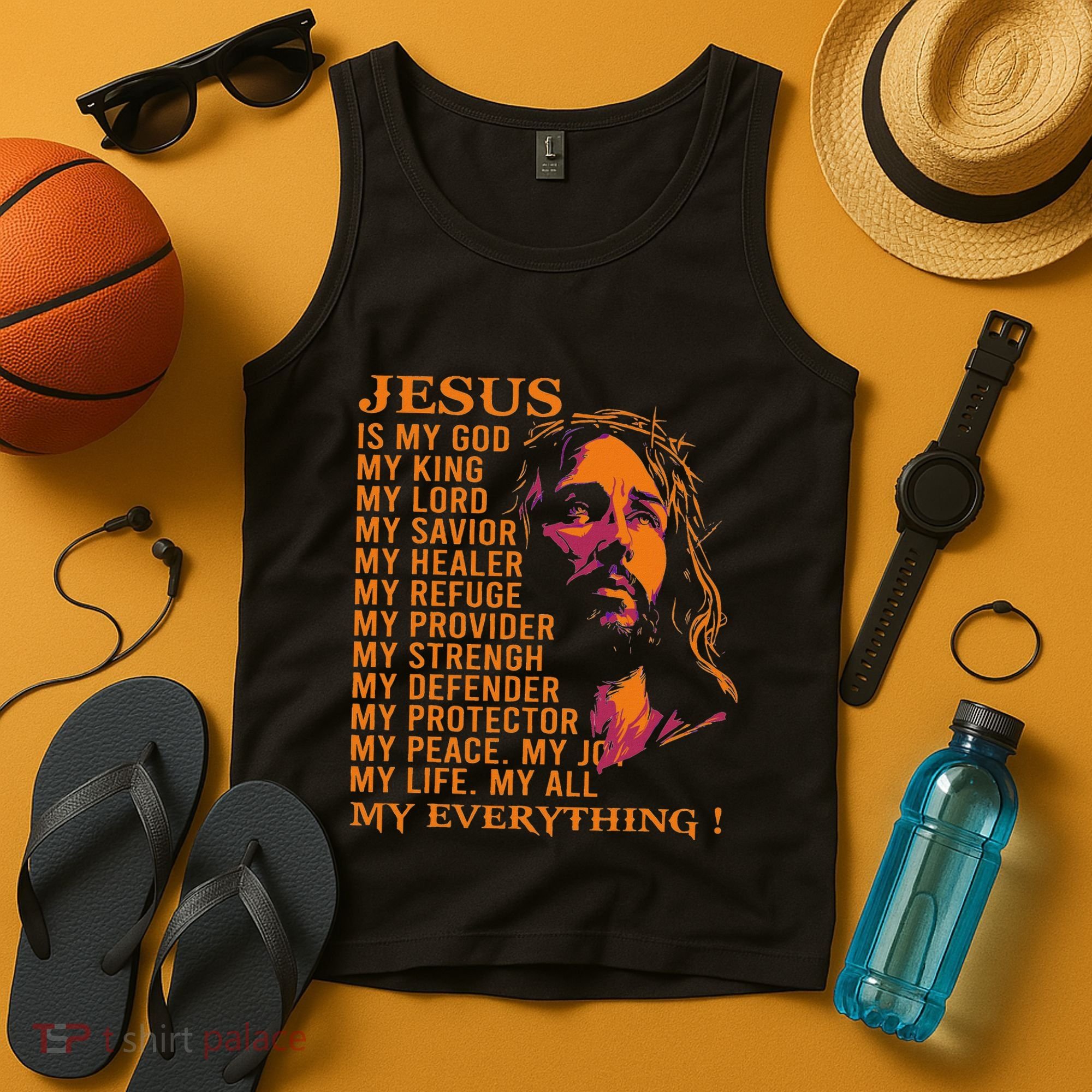 Christian Jesus Is My God King Lord And Savior Tank Top