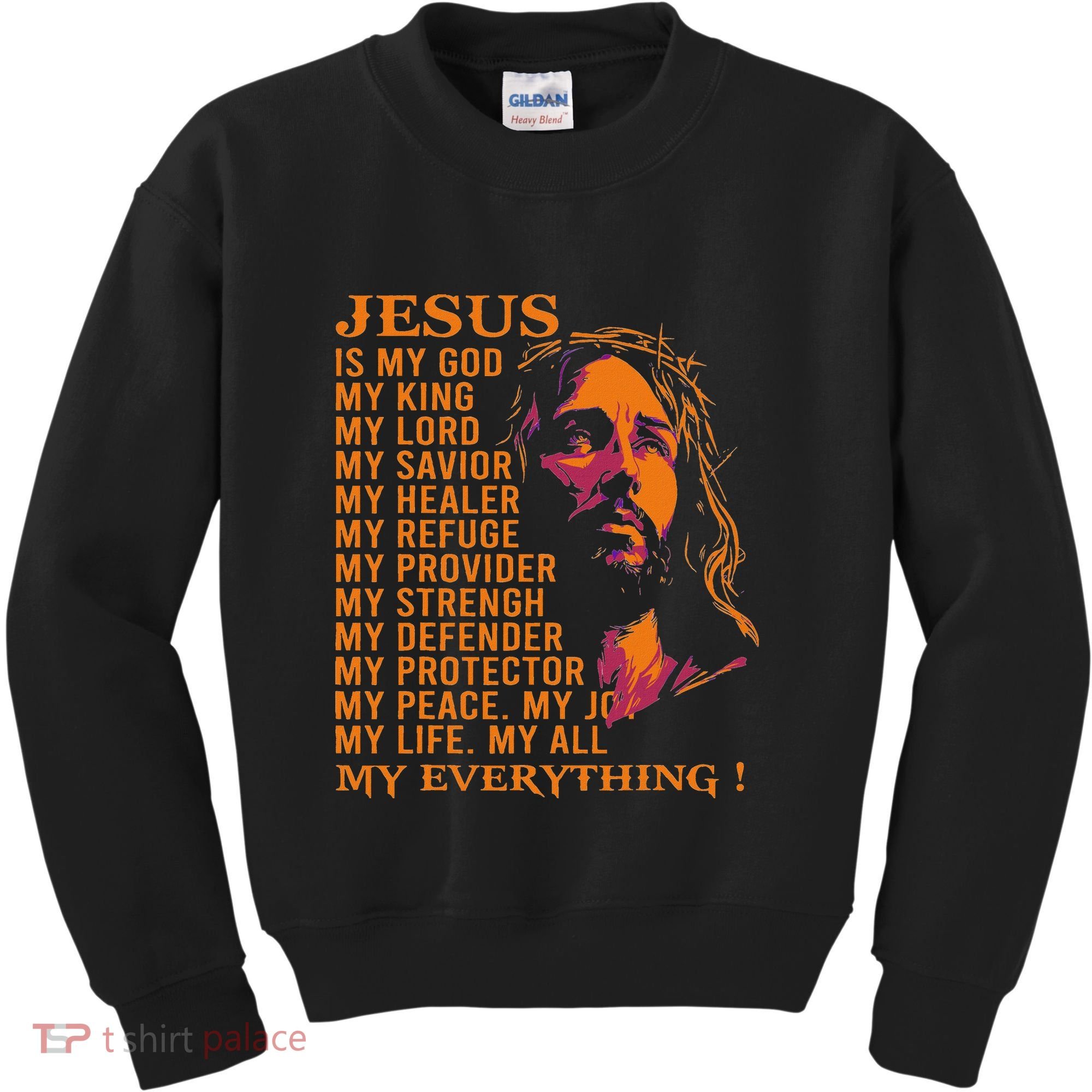 Christian Jesus Is My God King Lord And Savior Kids Sweatshirt