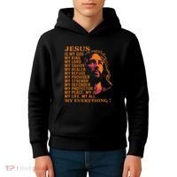 Christian Jesus Is My God King Lord And Savior Kids Hoodie thumb 4