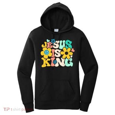 Christian Jesus Is King Aesthetic Groovy Women's Hoodie