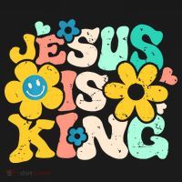 Christian Jesus Is King Aesthetic Groovy Women's Hoodie thumb 2