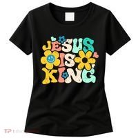 Christian Jesus Is King Aesthetic Groovy Women's T-Shirt thumb 0